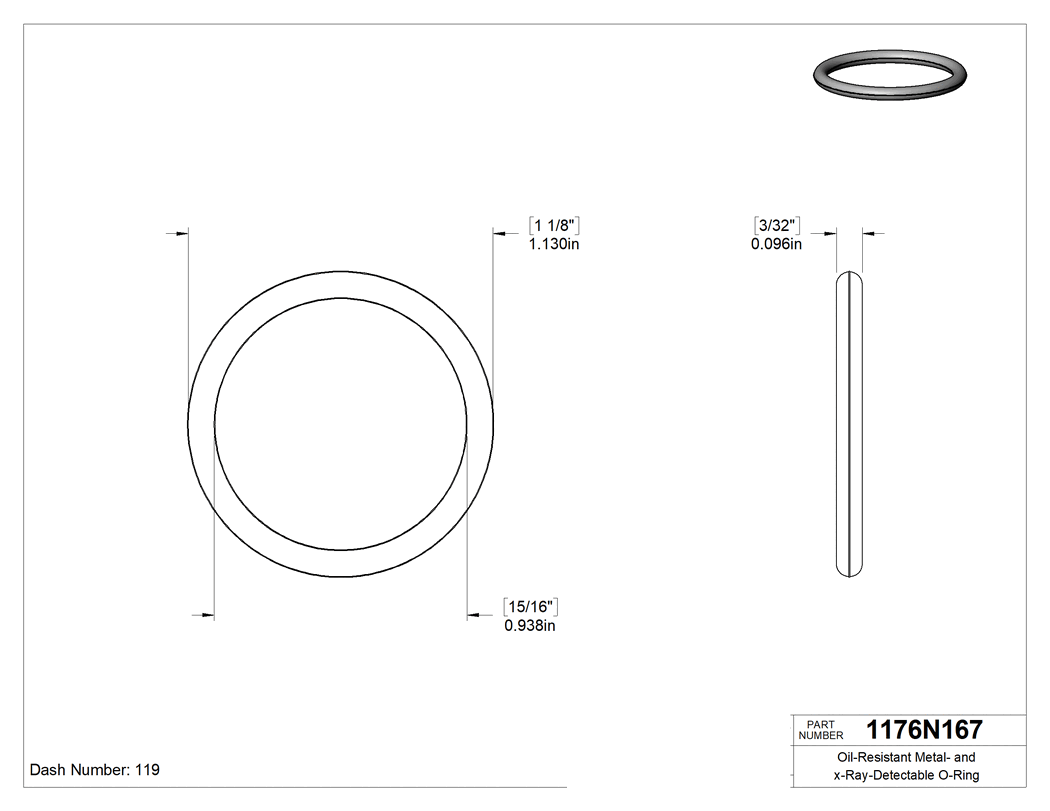Technical drawing - 1176N167